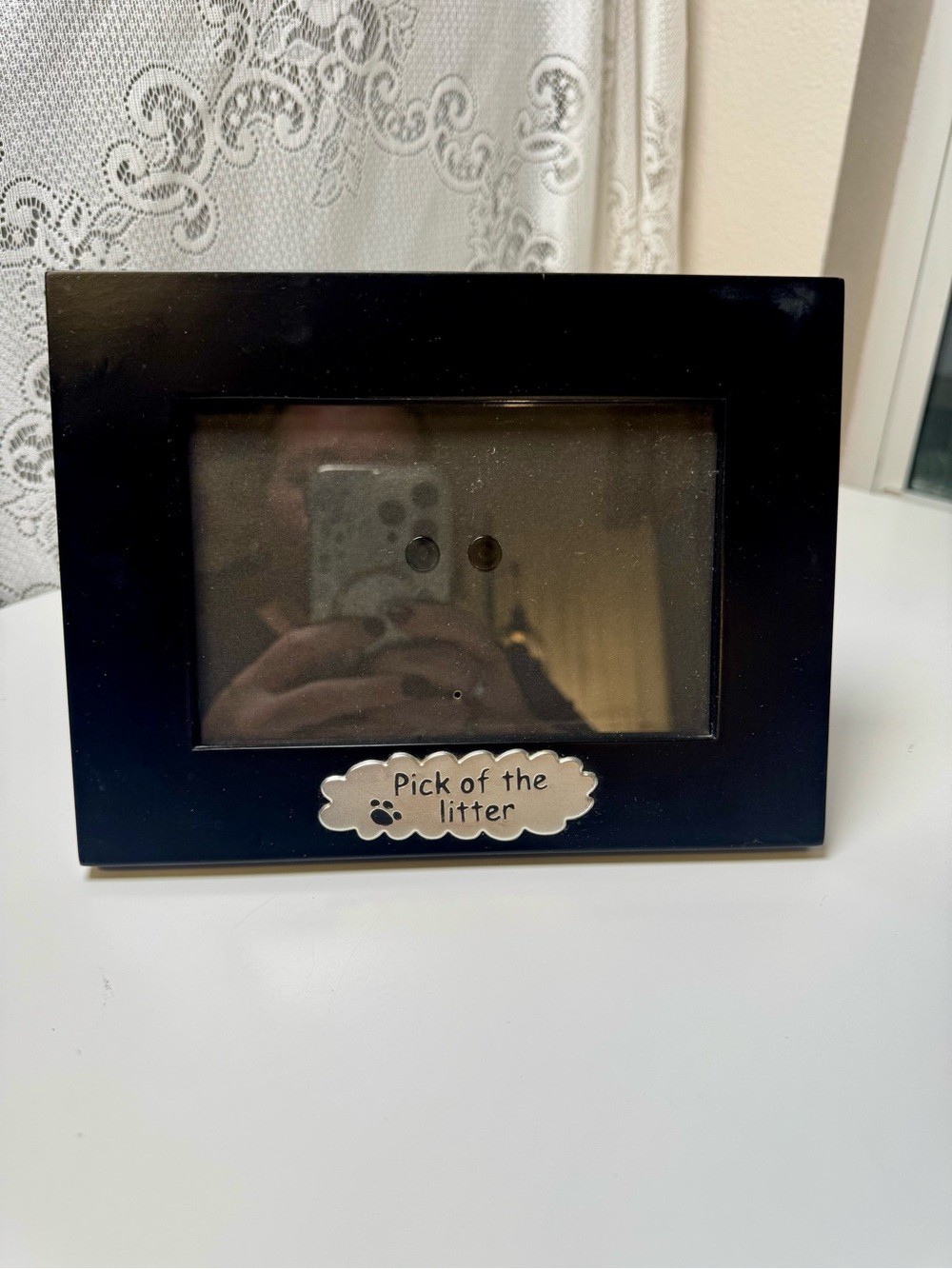 Pick of the Litter Black Photo Frame 4x6